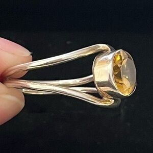 Gorgeous yellow stone ring